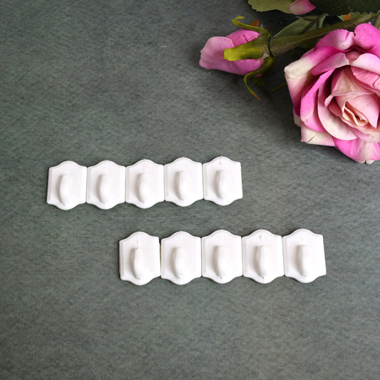 Small Adhesive Hooks For Wall Hanging(10 Pcs Set)